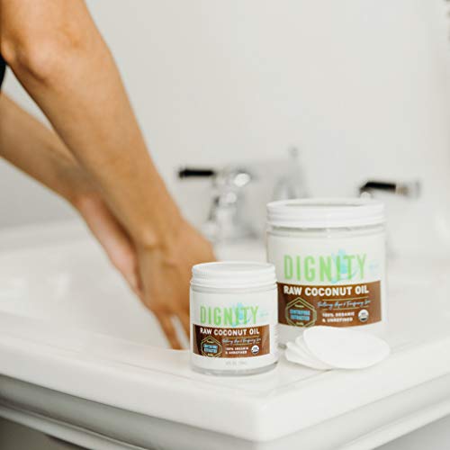 Dignity Coconuts Organic Virgin Coconut Oil, Centrifuge Raw, 4Oz