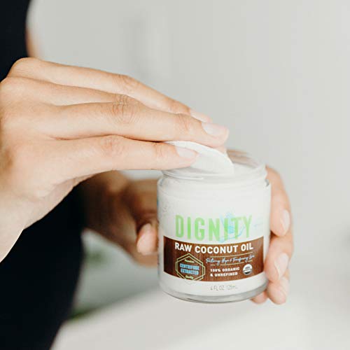 Dignity Coconuts Organic Virgin Coconut Oil, Centrifuge Raw, 4Oz