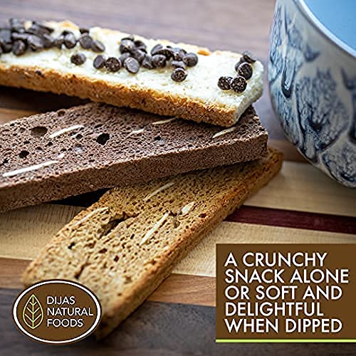 DIJAS Natural Foods, Crunchy Fat Free Biscotti Cookie, Variety P...
