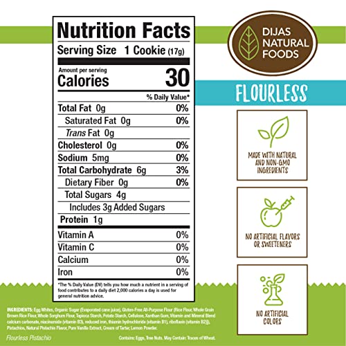 DIJAS Natural Foods, Flourless Containing No Gluten, Fat Free Bi...