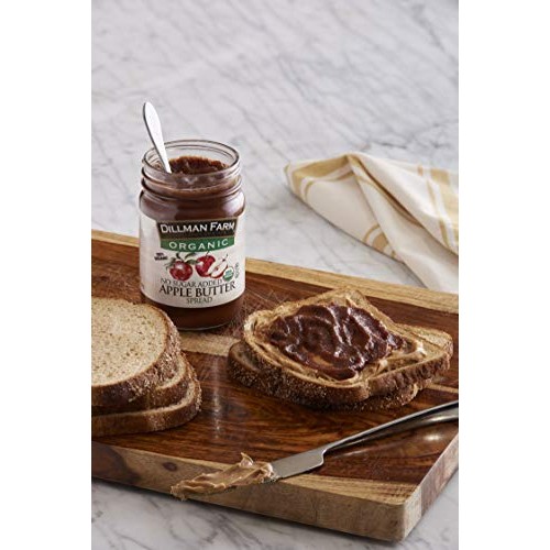 Dillman Farm Organic No Sugar Added Apple Butter, 13Oz Pack Of 6