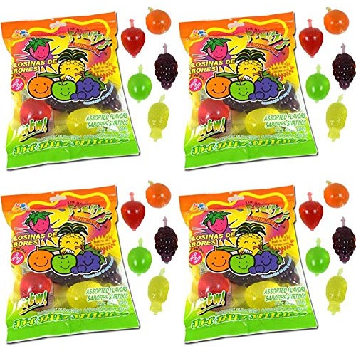 Din Don Fruitys Ju-C Jelly Fruit Snacks Pack Of 4