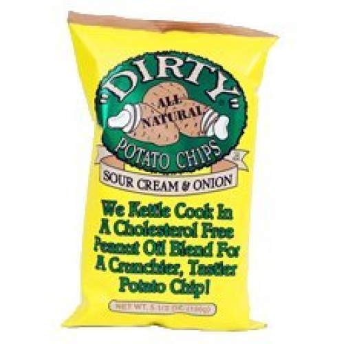 Dirty Chips Sour Cream And Onion Multi-Pack, 2-Oz Bags Pack Of 50