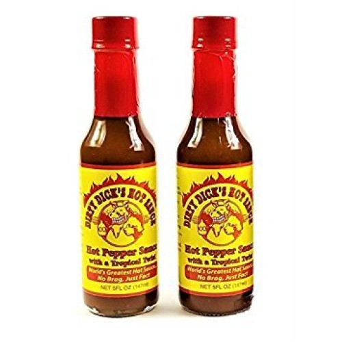 Dirty Dicks Hot Pepper Sauce With A Tropical Twist - 5 Fl Oz 2
