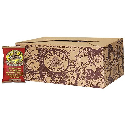 Dirty Potato Chips, Mesquite Bbq, 2 Ounce Pack Of 25