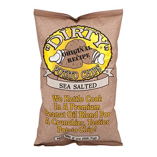 Dirty Sea Salted Potato Chips, 2 Ounce -- 25 Per Case.