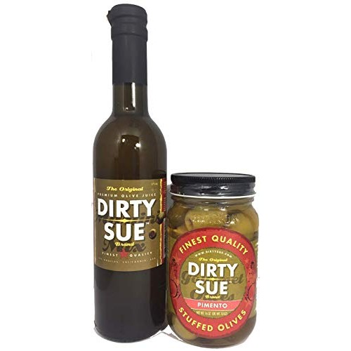 Dirty Sue 375 Ml Olive Juice And 16 Ounce Stuffed Olive Or Onion