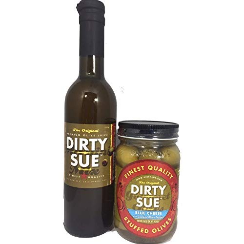 Dirty Sue 375 Ml Olive Juice And 16 Ounce Stuffed Olive Or Onion
