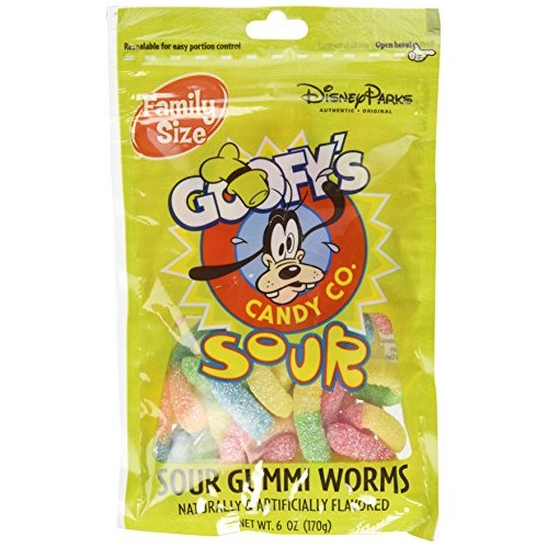 Disney World Parks Goofy Candy Co. Sour Gummi Worms Family Size