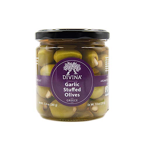 Divina Garlic Stuffed Olives, 7.8 Oz