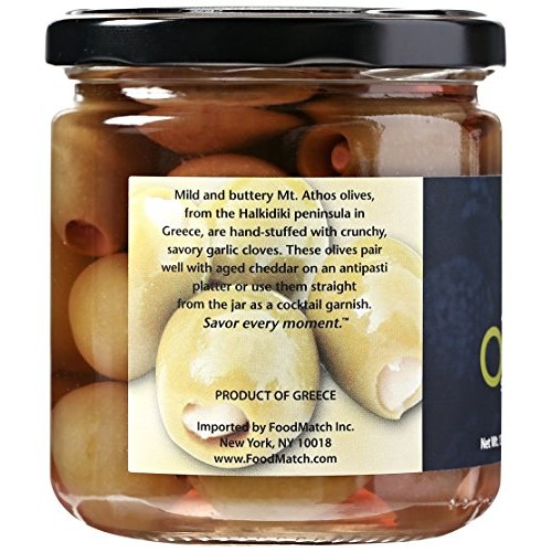 Divina Green Olives Stuffed W/ Garlic, 7.8 Oz