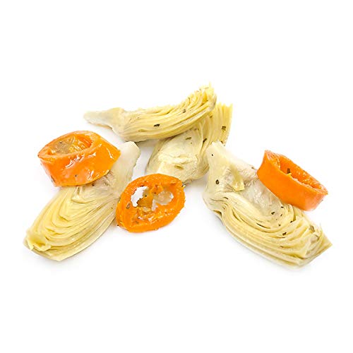 Divina Marinated Artichoke Quarters With Aji Peppers, 5.5 Lb.