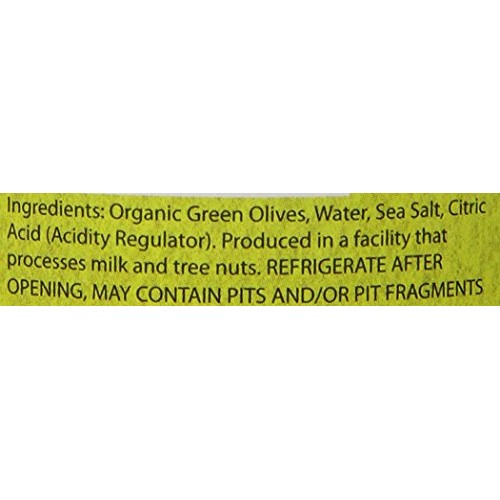 Divina Organic Pitted Green Olives, 5.3 Oz