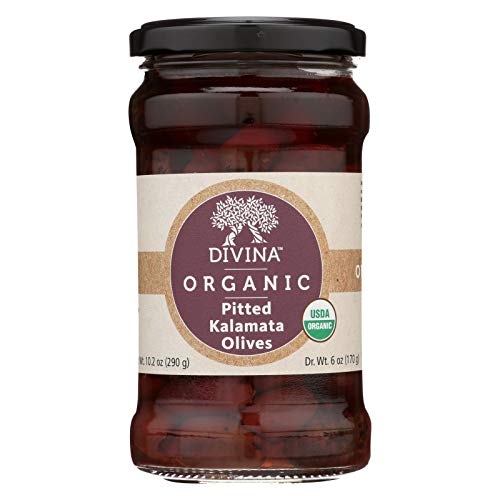 Divina Organic Pitted Kalamata, 6 Ounce -- 6 Per Case.