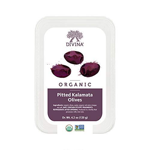Divina Organic Pitted Kalamata Olives, 4.2 Oz.