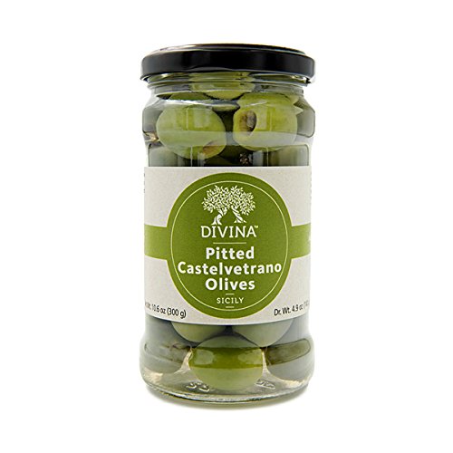 Divina Pitted Castelvetrano Olives - 4.9 Oz Case Of 6