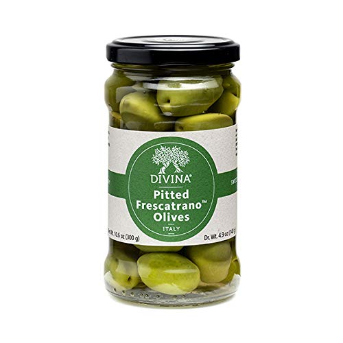 Divina Pitted Frescatrano Olives, 10.6 Oz