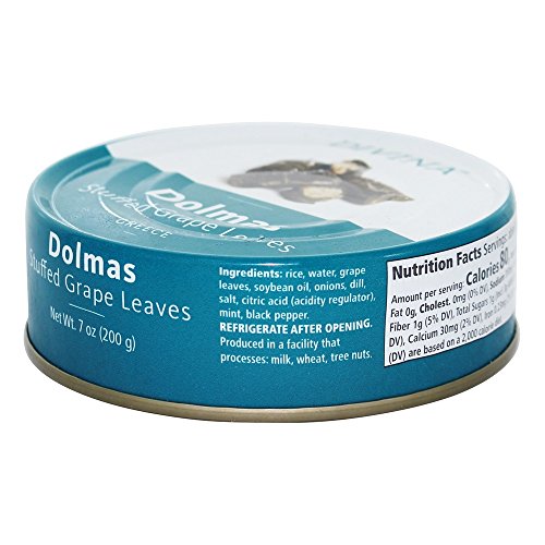 Divina, Stuffed Grape Leaves, Dolmas, 7 Oz. 4 Pack