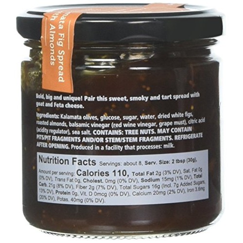 Divina Kalamata Fig Spread With Almonds, 9 Ounce