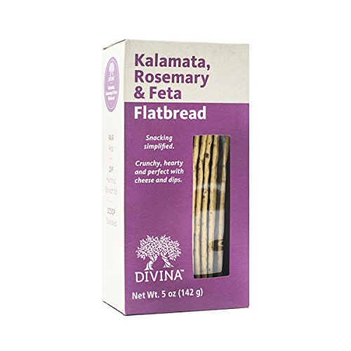 Divina Kalamata, Rosemary &Amp; Feta Flatbread, 5 Ounce