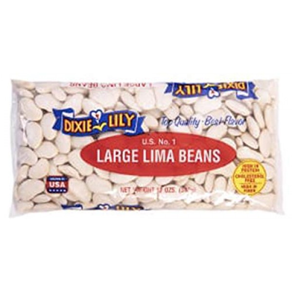 Dixie Lily Large Lima Bean 12 oz Pack of 3