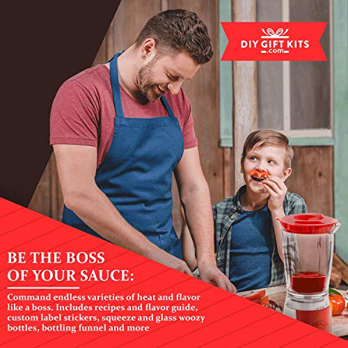 Hot Sauce Kit Makes 7 Lip Smacking Gourmet Bottles Featuring H