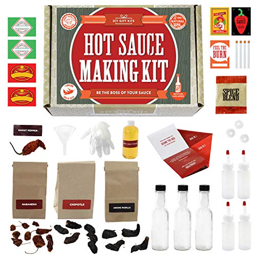 Hot Sauce Kit Makes 7 Lip Smacking Gourmet Bottles Featuring H
