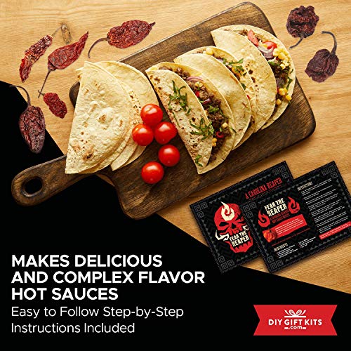 The Carolina Reaper Hot Sauce Kit Gift Set, Make Your Own 7,000,