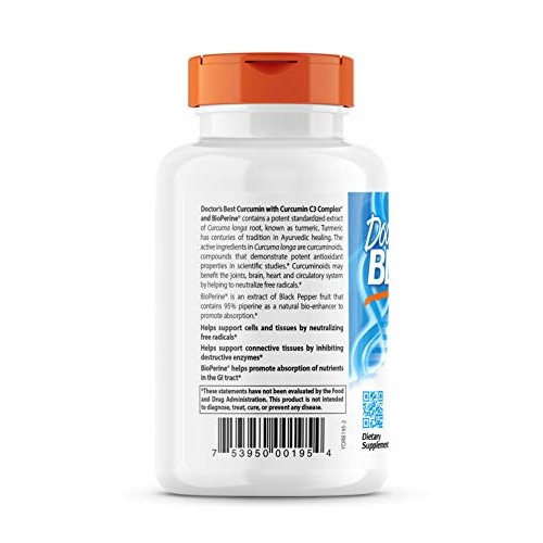 Curcumin from Turmeric Root with Curcumin C3 & BioPerine 1000mg ...