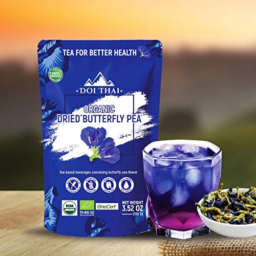 Butterfly Tea Flower - Non Gmo Rich Healthy Herbal Blue Tea - Pu