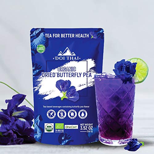 Butterfly Tea Flower - Non Gmo Rich Healthy Herbal Blue Tea - Pu