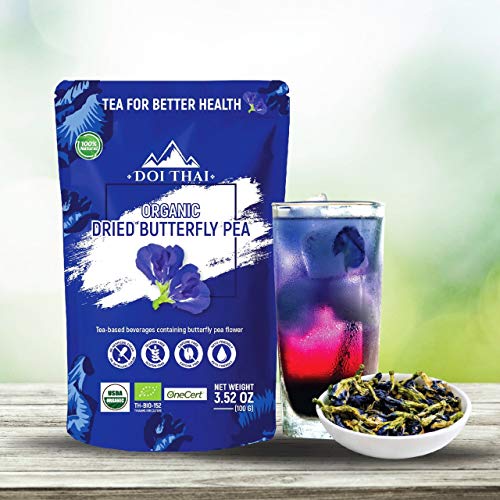 Butterfly Tea Flower - Non Gmo Rich Healthy Herbal Blue Tea - Pu