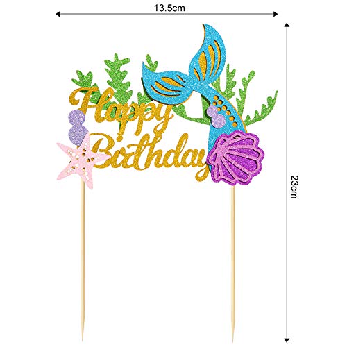 Mermaid Cake Topper，Since1989 Mermaid Cake Topper For Baby Show