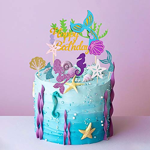 Mermaid Cake Topper，Since1989 Mermaid Cake Topper For Baby Show