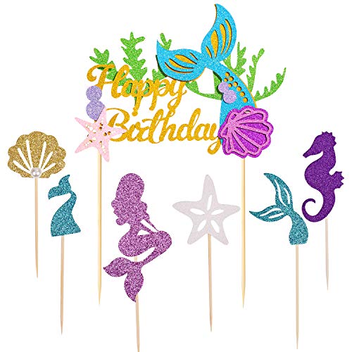 Mermaid Cake Topper，Since1989 Mermaid Cake Topper For Baby Show