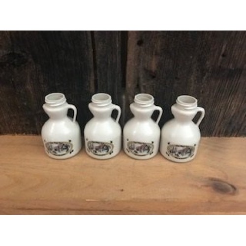 Maple Syrup Jugs Empty 3.4Oz Size 4 Pack With Caps By Old Cobble