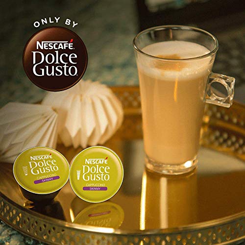 Nescafe Dolce Gusto Coffee Capsules, Skinny Cappuccino, 48 Sing