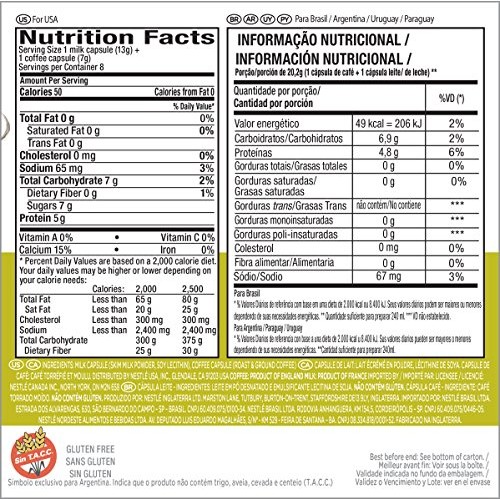 Nescafe Dolce Gusto Coffee Capsules, Skinny Cappuccino, 48 Sing