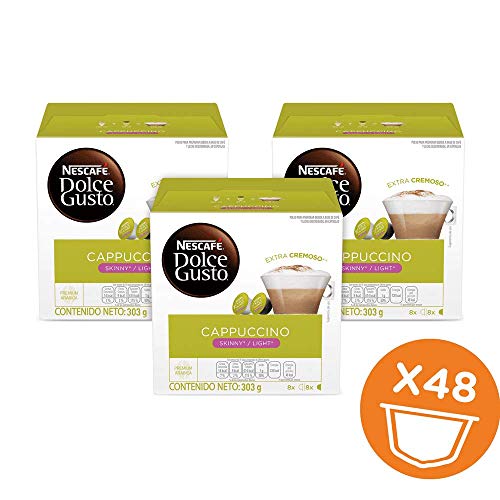 Nescafe Dolce Gusto Coffee Capsules, Skinny Cappuccino, 48 Sing