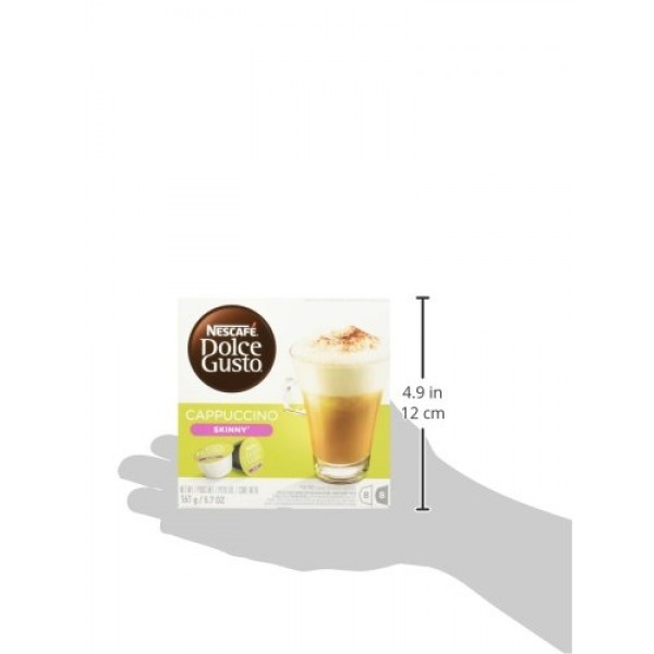 Nescafe Dolce Gusto Coffee Capsules, Skinny Cappuccino, 48 Sing...