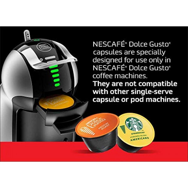 Nescafe Dolce Gusto Coffee Pods, Cappuccino, 16 capsules, Pack of 3