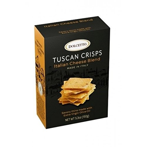 Dolcetto Tuscan Crisps - Italian Cheese Blend | 5.3Oz Boxes | Pa
