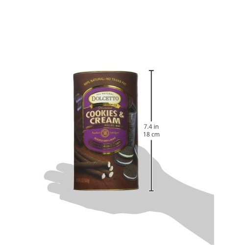 Dolcetto, Wafer Rolls Cookies And Cream, 12 Ounce