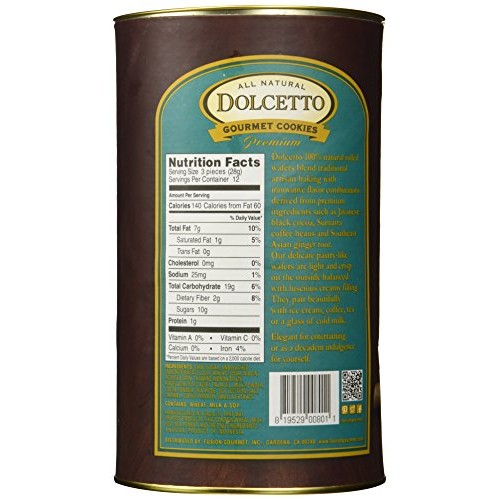 Dolcetto, Wafer Rolls Tiramisu, 12 Ounce