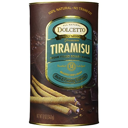 Dolcetto, Wafer Rolls Tiramisu, 12 Ounce