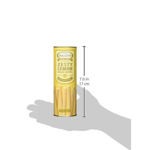 Dolcetto Zesty Lemon Rolled Wafers