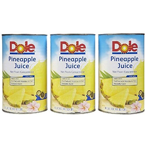 Dole 100% Pineapple Juice - 46 Oz - 3 Pk