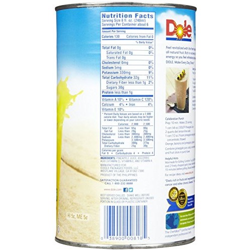 Dole 100% Pineapple Juice - 46 Oz