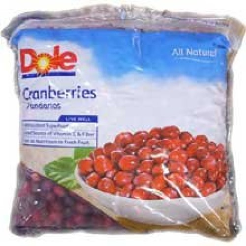 Dole Individual Quick Frozen Cranberry, 5 Pound - 2 Per Case.