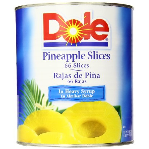 Dole Pineapple Slices In Heavy Syrup, 106 Ounce Cans Pack Of 6